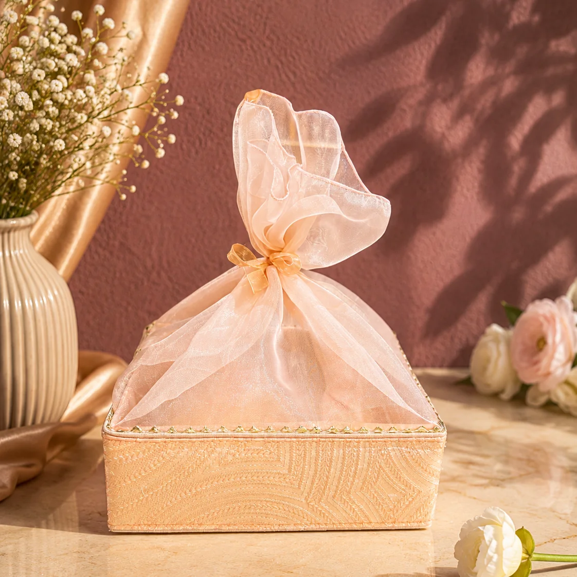 Pink Petal Basket